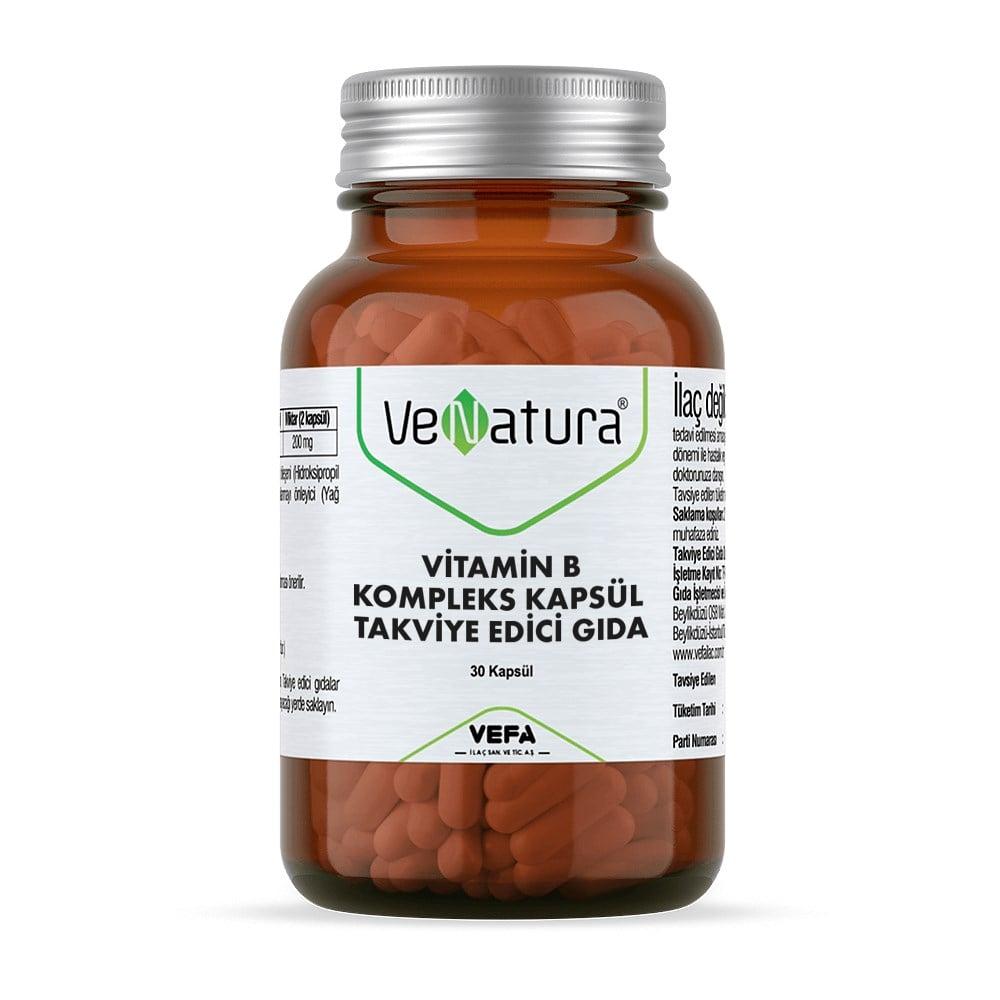 VeNatura Vitamin B Complex Supplement - Supports Energy & Metabolism - 30 Capsules VeNatura Vitamin B Complex - Energy & Metabolism Support Vitamin B Complex, B Vitamins Supplement, Health and Wellness Supplements, Dietary Supplements, Nutritional Health Products, Energy Support, Metabolic Health, VeNatura, Health Supplements, Wellness Products, Vitamin B1, Vitamin B2, Vitamin B3, Vitamin B5, Vitamin B6, Vitamin B12, Inositol, Choline, Biotin, Folate, Capsule Supplements