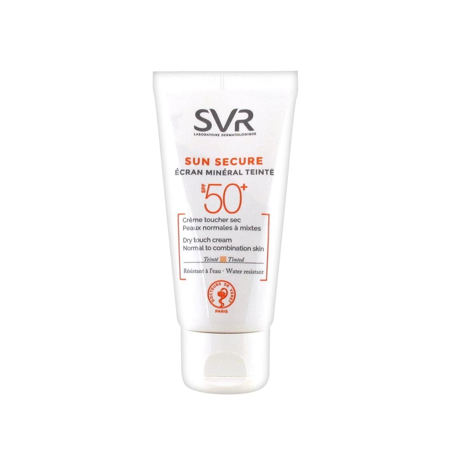 SVR Sun Secure Ecran Mineral Spf50+ Sunscreen Cream for Sensitive Skin - 60ml Mineral Sunscreen SVR Sun Secure Mineral Spf50+ Sunscreen Cream mineral sunscreen, SPF50+ sunscreen, SVR Sun Secure, sunscreen cream, sun protection, sensitive skin, outdoor enthusiasts, skin protection, UV protection, mineral-based formula, Secure Ecran technology