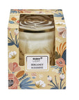 Rubinlicht Bergamot & Jasmine Scented Candle with Gold Lid