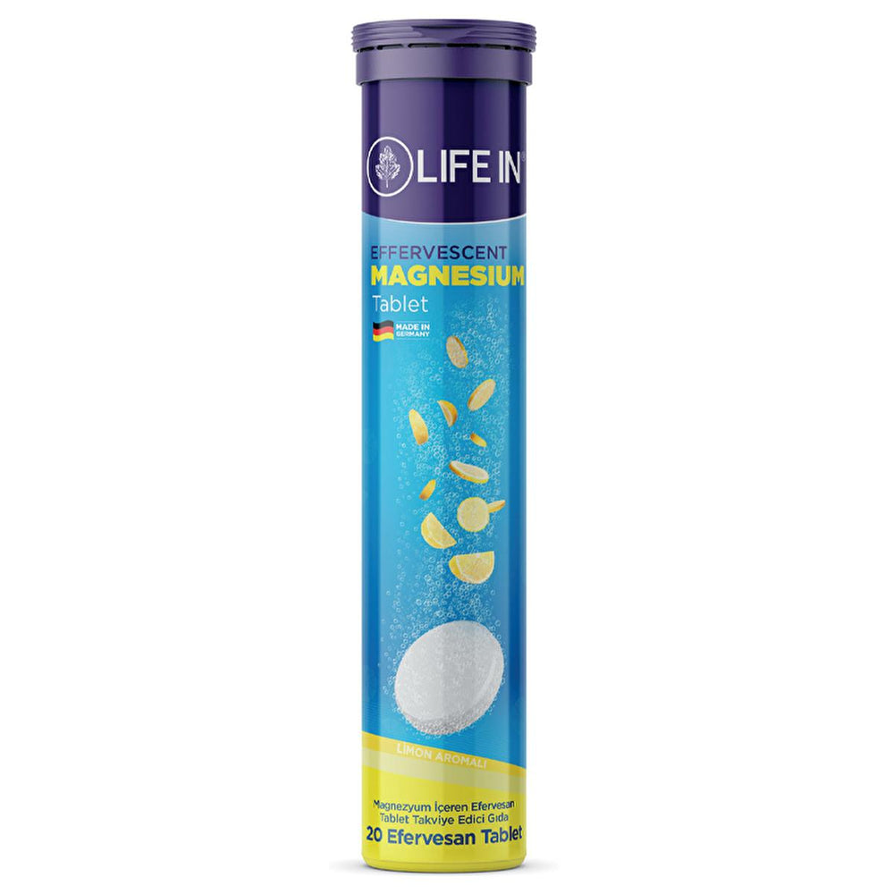 Life In Efervesan Magnesium Effervescent Tablets for Adults, Easy to Consume, Enhances Absorption - Vitamin & Supplement