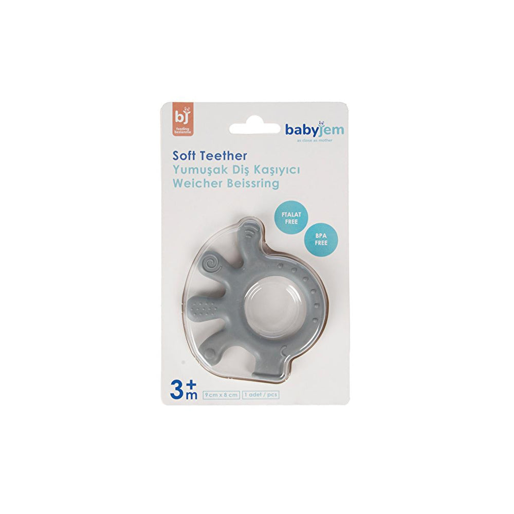 Babyjem Octopus Teether Toy - Soft BPA Free Baby Teething Relief for Sore Gums, Easy to Clean - view 5