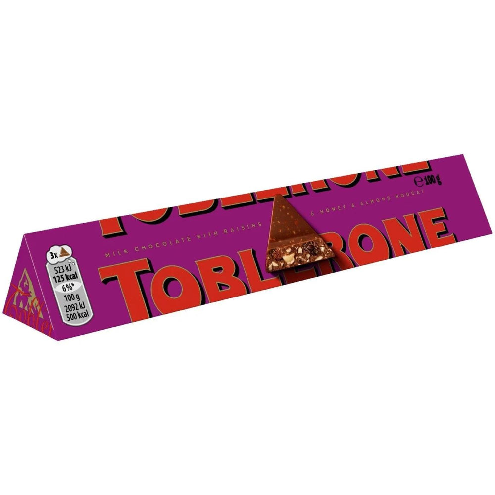 Kent Toblerone Fruit and Nut Milk Chocolate with Honey 100g