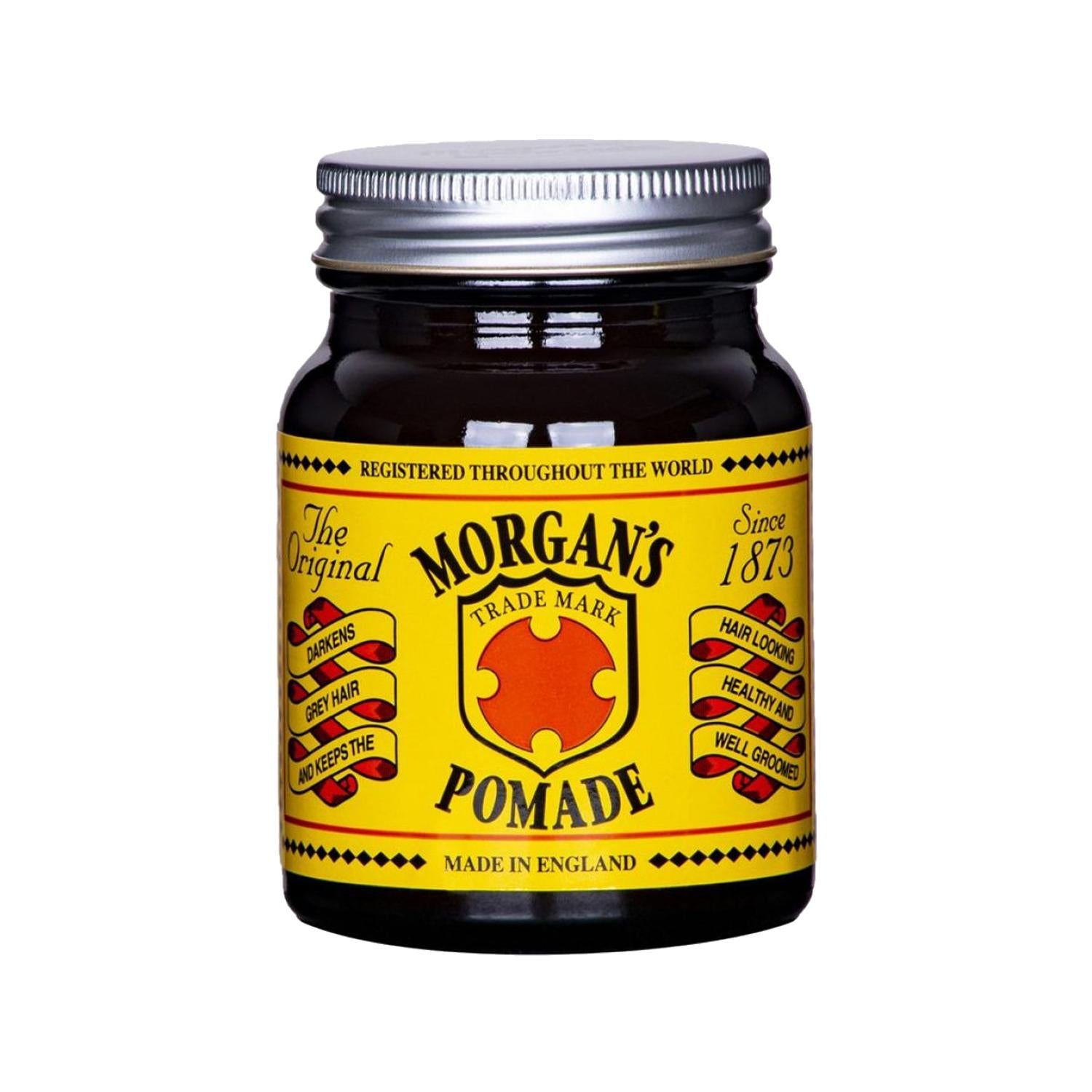 Morgan's Hair Darkening Pomade Yellow Label - Darkens & Styles Hair, 100g Morgan's Hair Darkening Pomade - Darkens & Styles Hair Darkening Pomade, Morgan's Pomade, Yellow Label Pomade, Hair Styling Products, Hair Darkening Products, Hair Care, Styling Pomade, Men's Grooming, Hair Color Maintenance