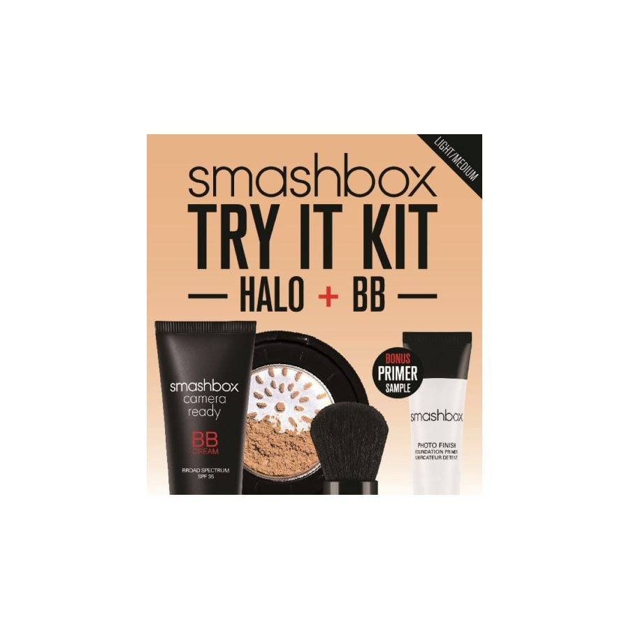 Smashbox Try It Kit: Halo + BB Cream Glow Set Light/Medium