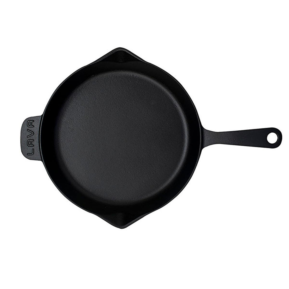 LAVA Cast Iron Frying Pan - 28cm Enamel Coated, Durable Cookware for Healthy Cooking - view 2