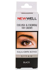 New Well Eyebrow and Eyelash Dye - Natural Black Color, Plant-Based Formula for Sensitive Eyes - Eyebrow Pencil