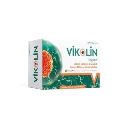 Vikolin: Advanced Brain Health & Antioxidant Supplement with Citicoline, Glutathione, CoQ10, Resveratrol & Vitamins - Memory & Cognitive Support Vikolin: Citicoline Brain Supplement | Cognitive & Memory Support Citicoline supplement, Glutathione antioxidant, Coenzyme Q10 capsules, Resveratrol anti-aging, Vitamin B supplement, Brain health supplement, Cognitive support supplement, Antioxidant supplement, Vikolin kapsül, Dietary supplement capsules, Citicoline, Glutathione, CoQ10, Resveratrol, Vitamin C, Vita