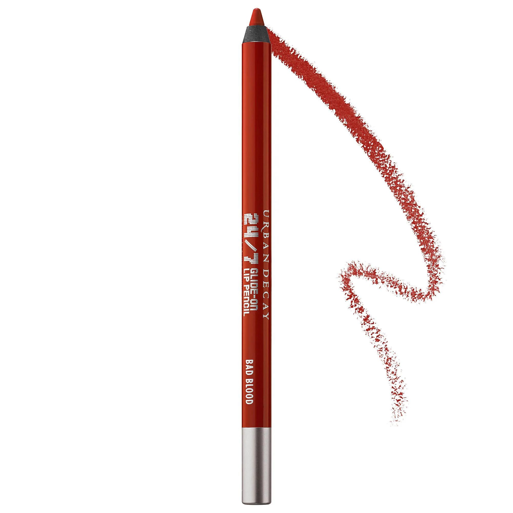 24/7 Glide-On by Urban Decay - Waterproof Lip Liner, Long-Lasting Lip Pencil with Vitamin E & Jojoba Oil, 25 Shades 24/7 Glide-On Waterproof Lip Liner - Long Lasting & Nourishing waterproof lip liner, long-lasting lip liner, creamy lip pencil, lip liner with vitamin E, hydrating lip liner, lip care, cosmetics, makeup, lip products, beauty products, 16-hour wear, nourishing lip liner, vitamin E, jojoba oil, smudge-proof, lip color, precise application