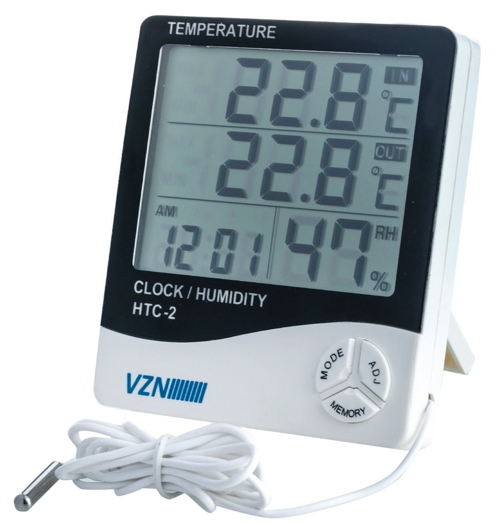 Vzn HTC-2 Digital Thermometer and Humidity Monitor