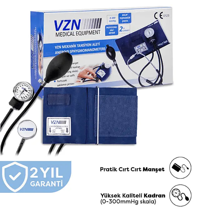 Vzn TY-A02 Aneroid Mechanical Blood Pressure Monitor Set