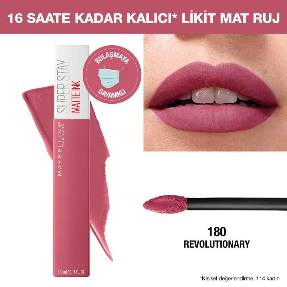 Maybelline New York Super Stay Matte Ink Liquid Matte Lipstick - Long Lasting, Smudge Proof, 16 Hours Wear - view 5