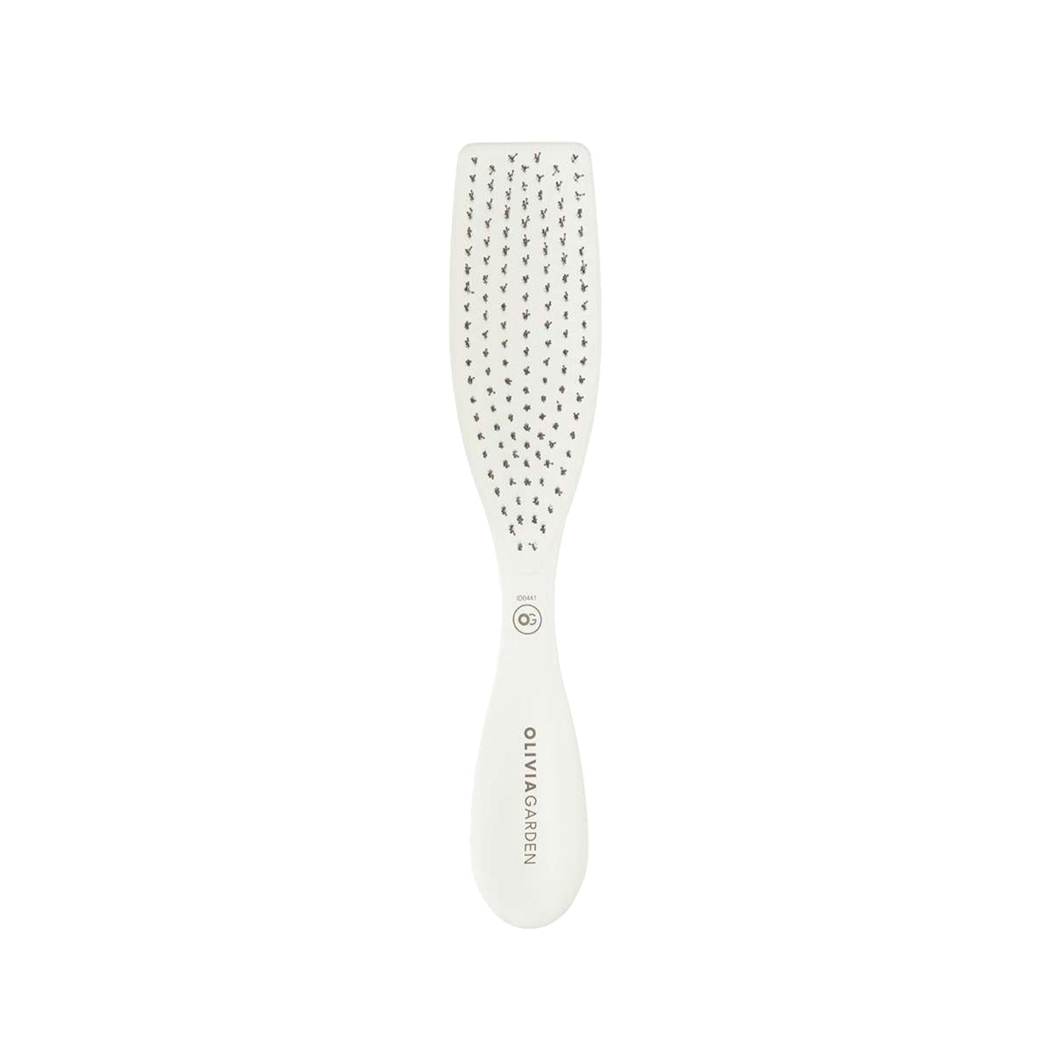 Olivia Garden Essential Style Wet Fine Hair Bristles Ice White Hair Brush for Gentle Detangling and Styling Olivia Garden Essential Style Hair Brush for Fine/Wet Hair hair brush, fine hair brush, wet hair brush, Olivia Garden hair brush, Ice White hair brush, gentle detangling, hair care, styling, professional hair care, Essential Style series, high-quality hair brush