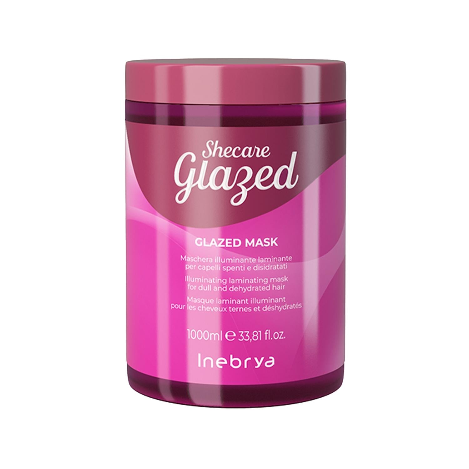 Inebrya Shecare Glazed Mask - 1000ml Nourishing Hair Care for Dry & Damaged Hair - Enhances Shine & Manageability Inebrya Shecare Glazed Mask - Nourishing Hair Care for Dry Hair hair care mask, dry hair treatment, nourishing hair mask, shine enhancing hair product, Inebrya Shecare Glazed Mask, hair nourishment, dry hair solution, salon quality hair care, intensive hair treatment, hair shine, hair manageability, 1000ml hair mask, generous size hair care, professional hair care at home