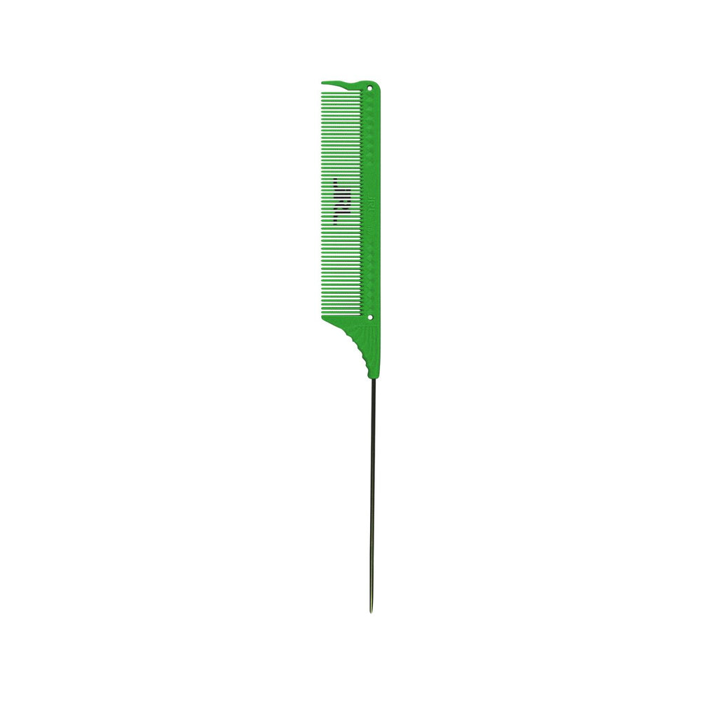 JRL Professional J102 Fine Tooth Pin Tail Comb Green