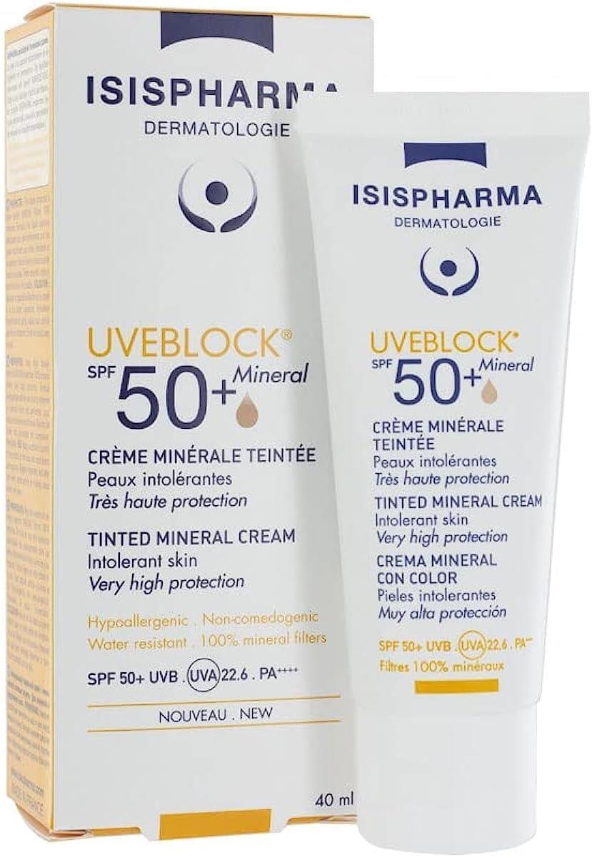 Isis Pharma Uveblock SPF 50+ Tinted Mineral Sunscreen Cream for Sensitive Skin - 1.35 fl oz Isis Pharma Uveblock SPF 50+ Tinted Mineral Sunscreen for Sensitive Skin mineral sunscreen, SPF 50+, tinted sunscreen, sensitive skin sunscreen, UVA-UVB protection, Isis Pharma, skincare, sun protection, dermatologically tested, cosmetic tint, lightweight texture, photostable, beach essentials, hiking gear, daily skincare, natural sun protection