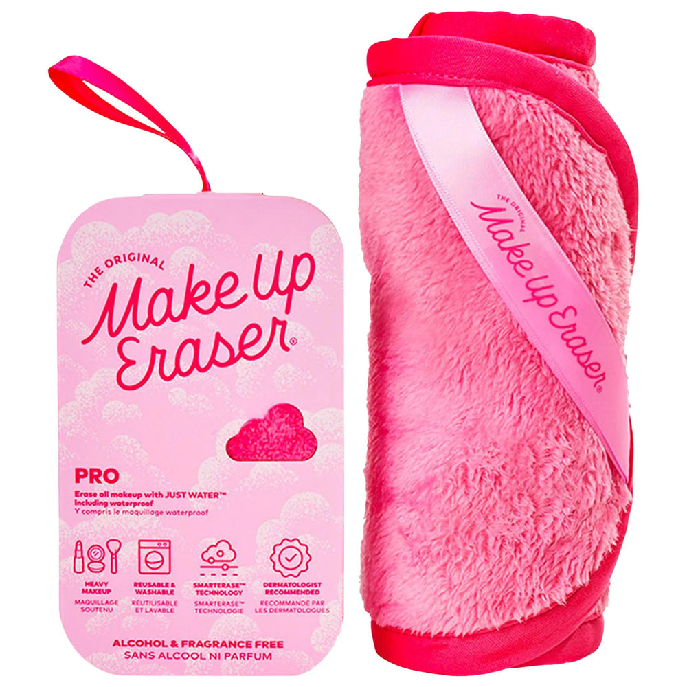 MakeUp Eraser® PRO Pink: Reusable Makeup Remover - Erase Waterproof Makeup with Just Water - Gentle, Eco-Friendly & Dermatologist Recommended MakeUp Eraser® PRO: Reusable Makeup Remover - Just Add Water! reusable makeup remover, makeup eraser, waterproof makeup remover, sensitive skin makeup remover, sustainable makeup removal, dermatologist recommended makeup remover, cruelty-free makeup remover, eco-friendly makeup remover, machine washable makeup remover, MakeUp Eraser PRO, makeup remover, makeup removal