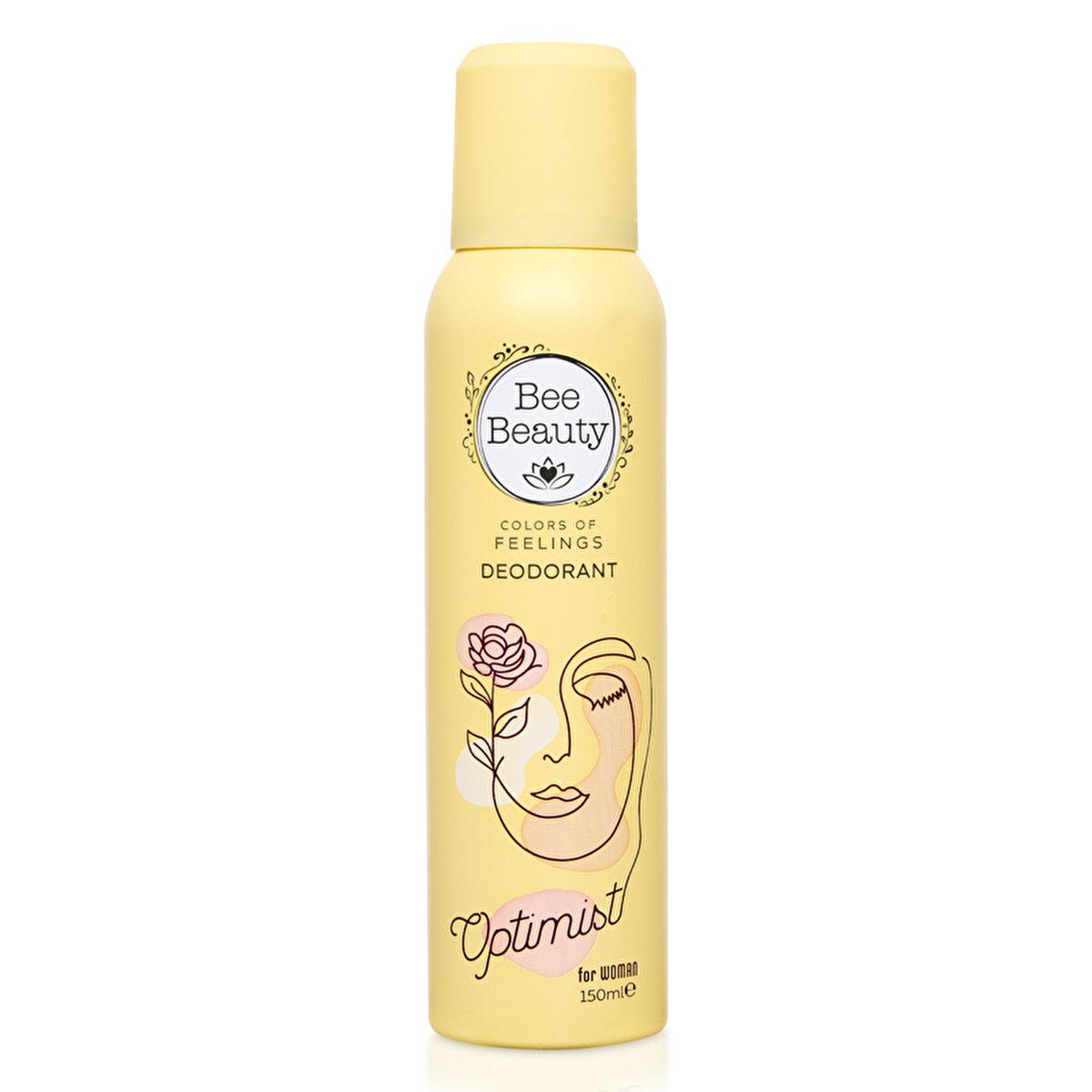 Bee Beauty Optimist Women's Deodorant Spray - Long-Lasting Freshness, 150ml Bee Beauty Optimist Deodorant Spray - Freshness All Day women's deodorant spray, optimist deodorant, Bee Beauty deodorant, long-lasting freshness, fragrant deodorant for women, personal hygiene products, daily freshness, confidence booster, aerosol deodorant, cosmetic products