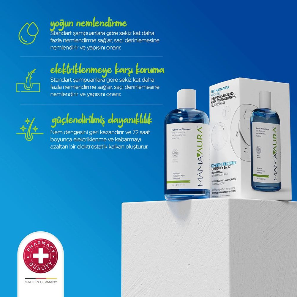 Mamaaura Hydrate Me Moisturizing Shampoo for Dry Hair 250 ml