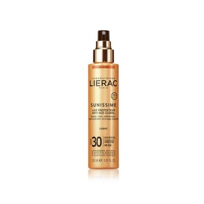 lierac sunissime anti-age spf30 sunscreen, lierac sunissime sunscreen bottle, body sunscreen with anti-aging properties Lierac Sunissime Anti-Age SPF30 Body Sunscreen | 150 ml Lierac Sunissime Anti-Age SPF30 Sunscreen - 150 ml lierac, anti-age, sunscreen, spf30, body-care, skincare, uv-protection, anti-aging, moisturizing, ai-generated