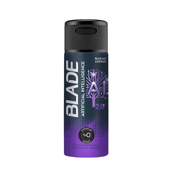 Blade A.I. 2.0 Deodorant Spray - Long Lasting Freshness with Advanced Technology Blade A.I. 2.0 Deodorant Spray - Advanced Freshness deodorant spray, long-lasting freshness, personal hygiene products, advanced deodorant technology, aromatic fragrance, Blade A.I. 2.0, confidence booster, freshness guaranteed, hygiene essentials, unique scent, 150 ml, personal care, grooming, men's grooming, women's grooming, active lifestyle, everyday freshness