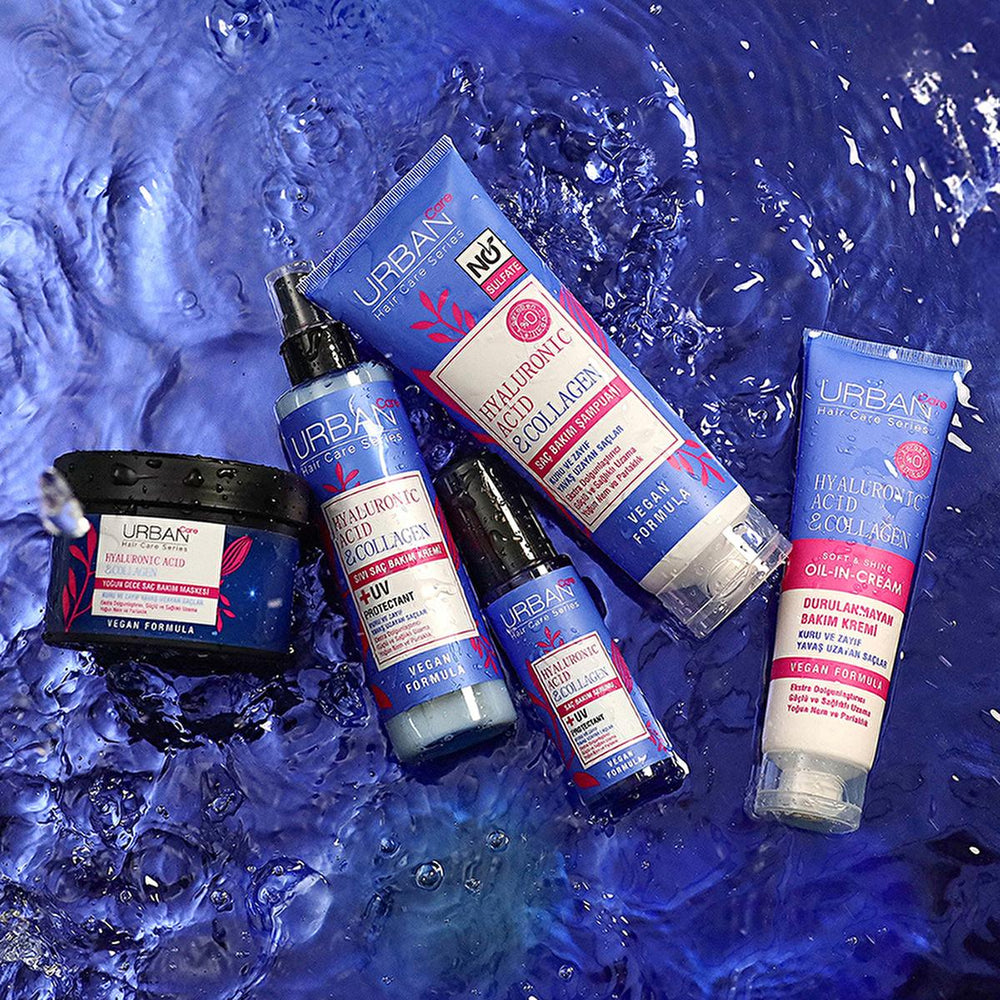 Urban Care Hyaluronik Asit & Kolajen Yoğun Gece Saç Bakım Maskesi - Vegan, Paraben-Free Overnight Hair Mask with - view 3