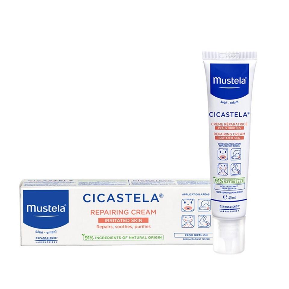 Mustela Cicastela Repairing Baby Care Cream - 40ml, Natural, Dermatologically Tested, Soothing & Gentle for - Baby Care