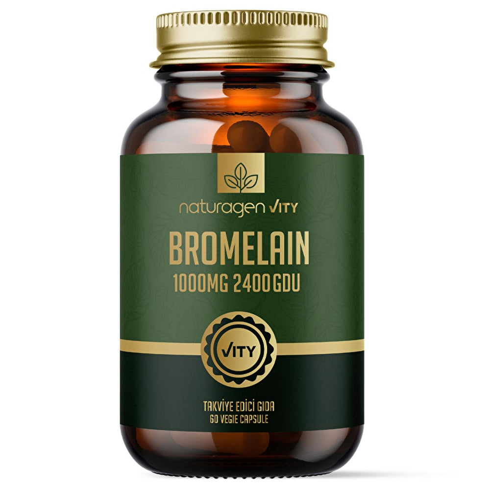Naturagen Bromelain 1000mg - 2400 GDU, Natural Decongestant & Vegan Digestive Enzymes, Nasal Congestion & Gut Health Support, 60 Capsules Naturagen Bromelain 1000mg: Natural Decongestant & Gut Health Bromelain supplement, Natural decongestant, Digestive enzymes, Vegan bromelain, Bromelain 1000mg, Prebiotic supplement, Nasal congestion relief, Hindiba root supplement, Gut health supplement, Plant-based enzymes, Bromelain, decongestant, digestive aid, vegan supplement, prebiotic, gut health, nasal support, si