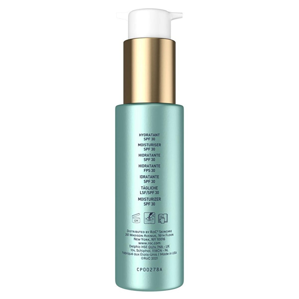 Roc SPF 30 Hyaluronic Acid Facial Moisturizer: 72-Hour Hydration & Anti-Aging Sunscreen for All Skin Tones Roc SPF 30 Hyaluronic Acid Moisturizer | Hydration & Sunscreen SPF 30 moisturizer, hyaluronic acid face cream, anti-aging sunscreen, 72 hour hydration moisturizer, daily sunscreen for face, non-greasy sunscreen, sunscreen for all skin tones, Roc moisturizer, hydrating face cream, sun protection moisturizer, Facial Moisturizer, anti-aging skincare, daily sun protection, hydrating skincare, plumping skin