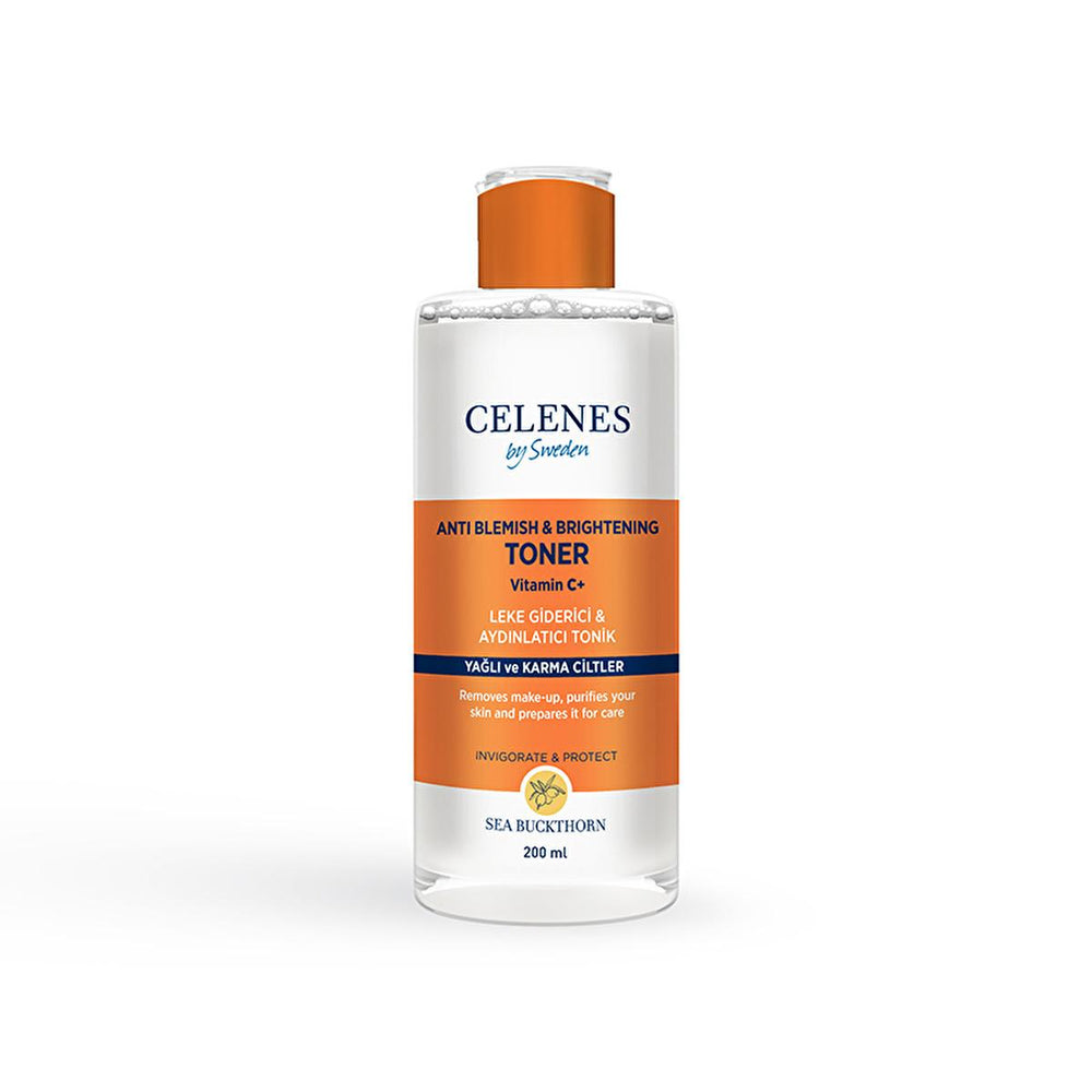Celenes Sea Buckthorn Toner for Oily/Combination Skin - Natural Antioxidant Brightening Toner, 6.76 fl oz - Toner