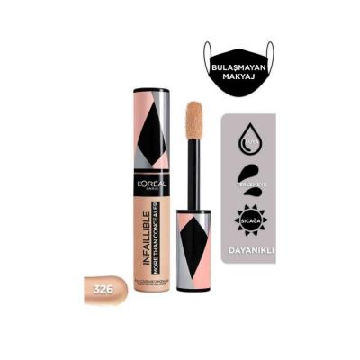 Loreal Paris Infaillible Concealer - High Coverage, Long Lasting Makeup for All Skin Types - 0.37 fl oz Loreal Paris Infaillible Concealer - 24hr High Coverage Loreal Paris Infaillible Concealer, High coverage concealer, Long-lasting concealer, Concealer for all skin types, Makeup concealer, Cosmetics, Beauty products, Makeup essentials, Concealer, Long-lasting makeup, Flawless finish, Nourishing formula, Elastic texture, Large sponge applicator