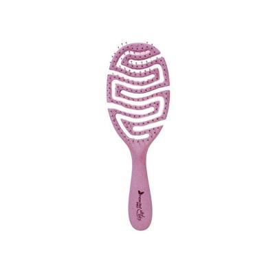 Nascita Eco-Friendly 3D Hair Brush - Recycled Materials, Gentle Detangling for All Hair Types - Pink Nascita Eco-Friendly 3D Hair Brush - Sustainable Hair Care eco-friendly hair brush, recycled hair brush, 3D hair brush, detangling brush, sustainable hair care, hair care tools, sustainable living, recycled materials, pink hair brush, gentle detangling, all hair types
