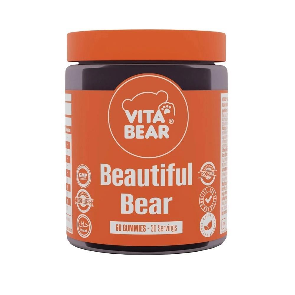 Vita Bear Beautiful Bear: Collagen &amp; Hyaluronic Acid Gummies for Radiant Skin, Hair &amp; Nails - , Chewable Beauty - image 2