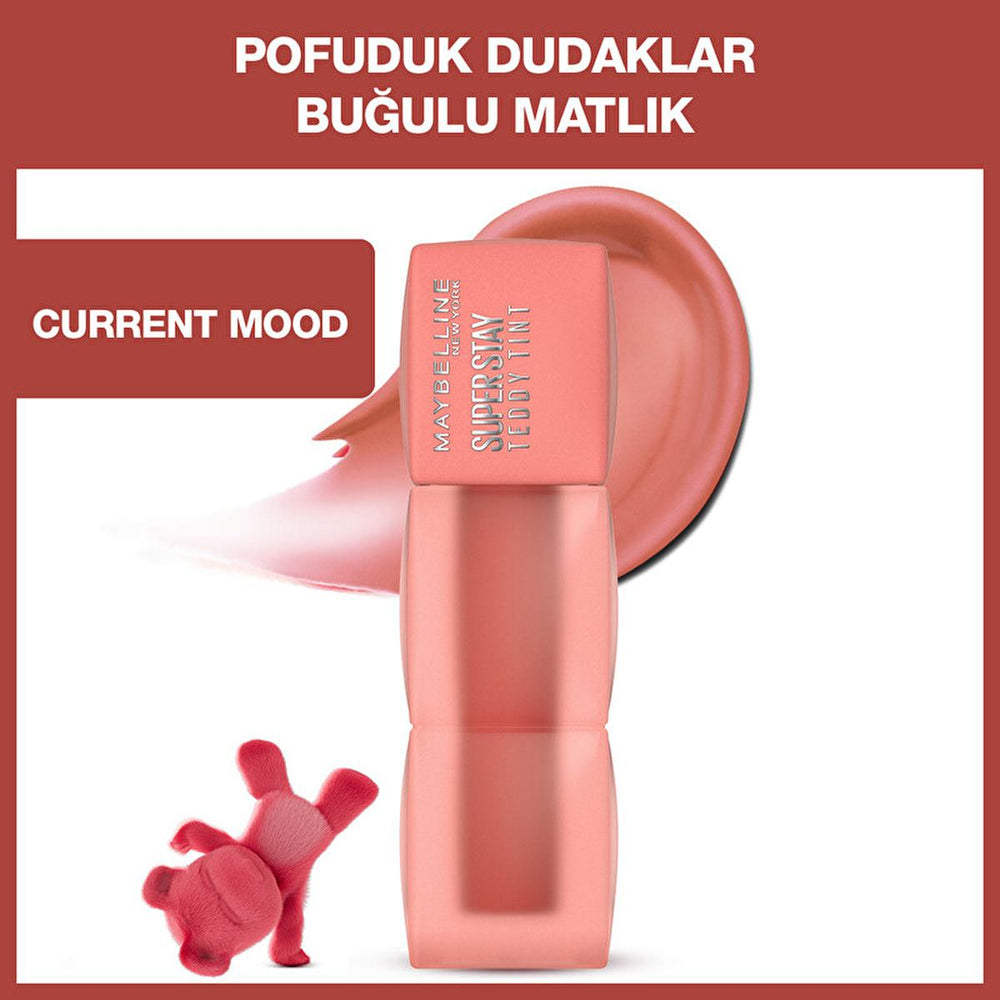 Maybelline Super Stay Teddy Tint - Liquid Matte Lip Tint for Long Lasting Lip Color - Lipstick