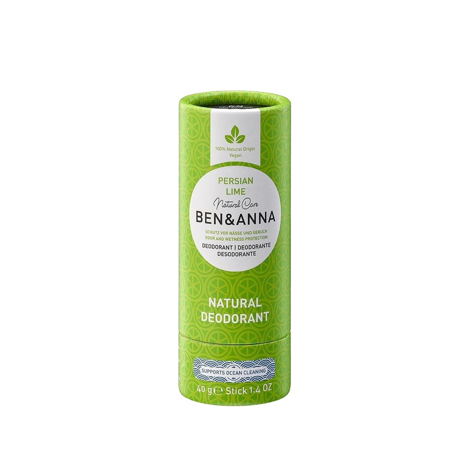 BEN & ANNA Natural Deodorant, Persian Lime - Eco-friendly, Chemical-free Personal Care BEN & ANNA Natural Deodorant - Persian Lime Natural Deodorant, Persian Lime Deodorant, BEN & ANNA Deodorant, Eco-friendly personal care, Chemical-free deodorant, Natural ingredients, Sensitive skin care, Eco-friendly packaging, Personal hygiene, Deodorant, Natural personal care products, Health-conscious consumers, Environmentally aware customers
