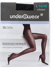 Underwear 15 Denier Shiny Black Sheer Tights 4446