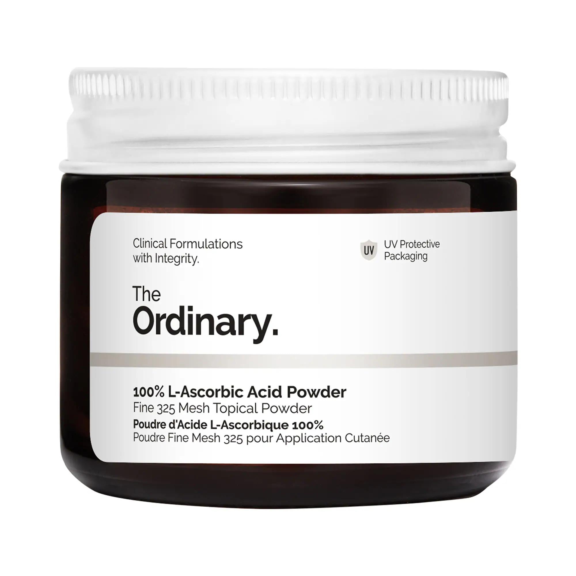 The Ordinary 100% L-Ascorbic Acid Powder - Vegan Antioxidant Skincare for Uneven Skin Tone &amp; Aging Signs 100% L-Ascorbic Acid Powder - Brightens &amp; Anti-Ages L-Ascorbic Acid Powder, Antioxidant Skincare, Vegan Skincare Products, Cruelty-Free Cosmetics, Gluten-Free Skincare, Skincare for Uneven Skin Tone, Anti-Aging Skincare, Brightening Skincare, Eco-Friendly Skincare, Recyclable Packaging, Paraben-Free Skincare