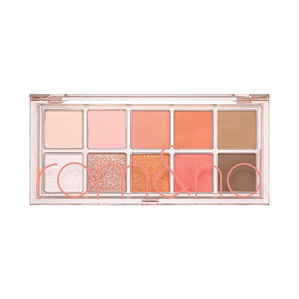 rom&nd Better Than Palette Far Paleti 08 Peach Dalhia Garden - Versatile Makeup Eyeshadow Palette with 10 Color - Eyeshadow
