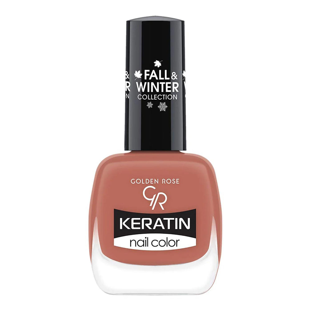 Golden Rose Keratin Nail Polish in Shade 208 for Glossy Nails