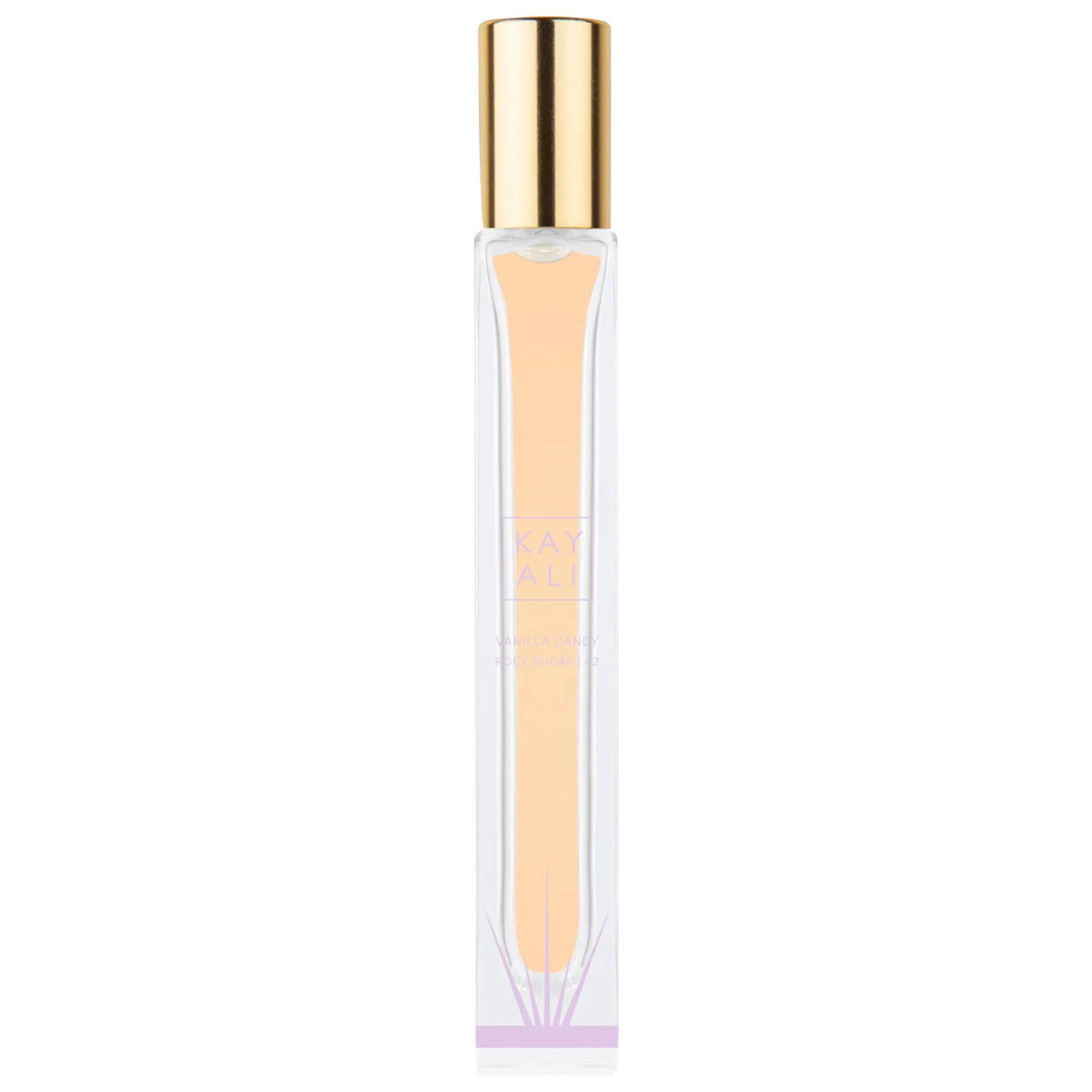 KAYALI Vanilla Candy Rock Sugar 42 Eau de Parfum Travel Spray: Sweet, Warm & Spicy Gourmand Fragrance - Perfect for On-the-Go! KAYALI Vanilla Candy Perfume: Sweet Gourmand Travel Spray vanilla candy perfume, gourmand fragrance, travel spray perfume, sweet perfume, warm spicy perfume, rock sugar perfume, candied pear fragrance, kayali perfume, vanilla perfume travel size, women's perfume, vanilla candy, rock sugar, eau de parfum, travel spray, warm fragrance, spicy fragrance, gourmand scent, sweet scent, can