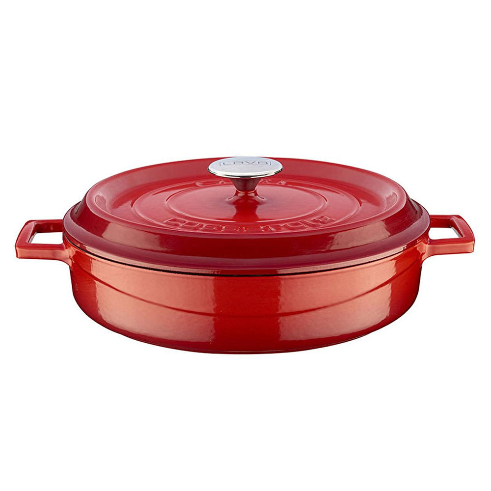 LAVA Cast Iron Cookware - 28cm Enamel Coated Round Cookware for Durable Cooking - view 2