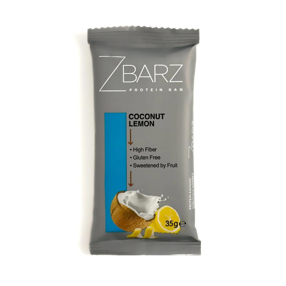 Zbarz Power Protein Bar Lemon Coconut Energy Snack 35g