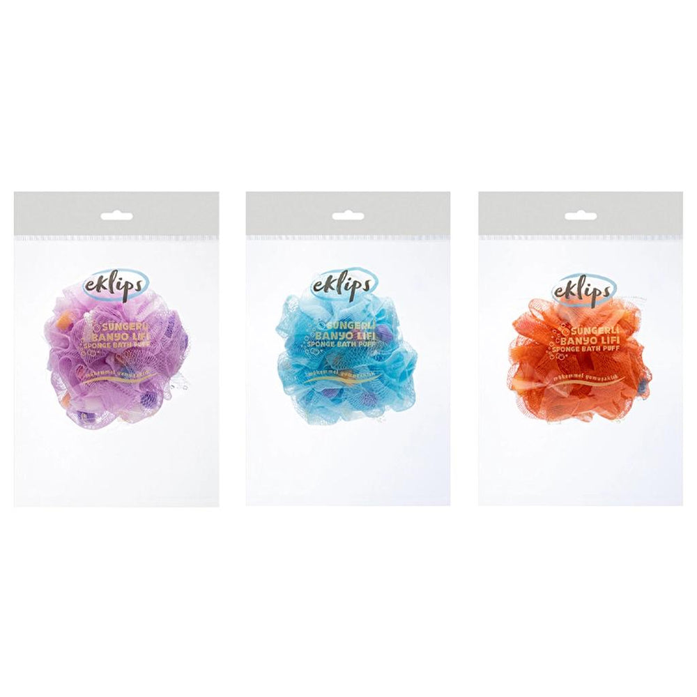 Eklips Bath Sponge with Mesh Loofah for Gentle Cleansing