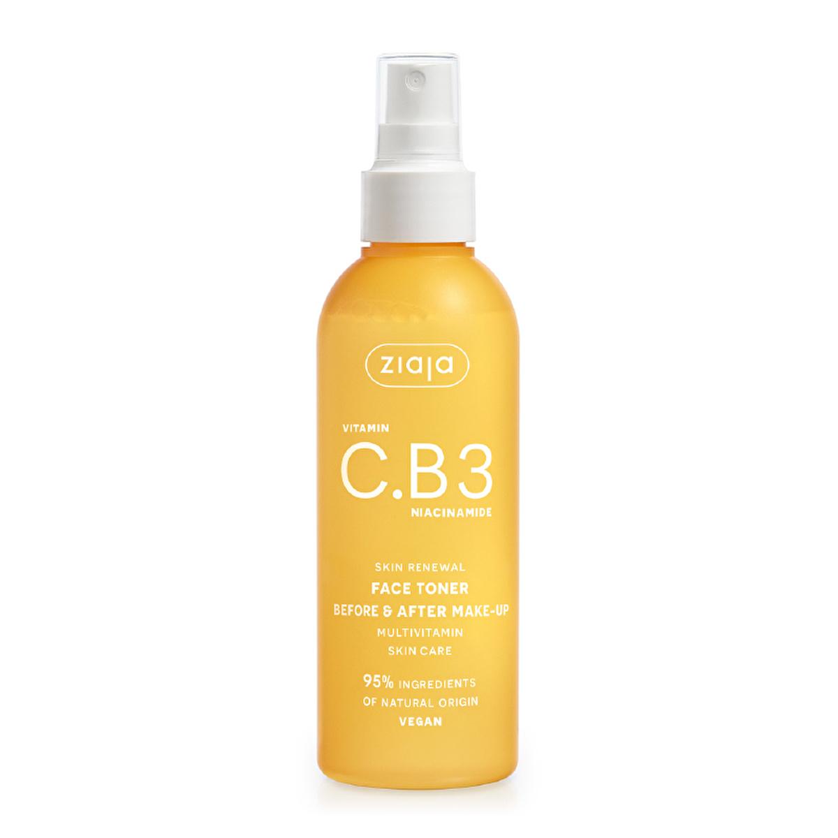 Ziaja Vitamin C Toner with Niacinamide - Natural Hydrating Face Toner for All Skin Types, 6.43 fl oz Ziaja Vitamin C Toner - Natural & Vegan Face Toner Vitamin C Toner, Niacinamide Face Toner, Natural Skincare, Vegan Skincare Products, Hydrating Toner for Face, Skincare Routine, Antioxidant Toner, Brightening Toner, Sensitive Skin Friendly, Cruelty-Free, Dermatologically Tested, Face Toner, Skincare Essentials