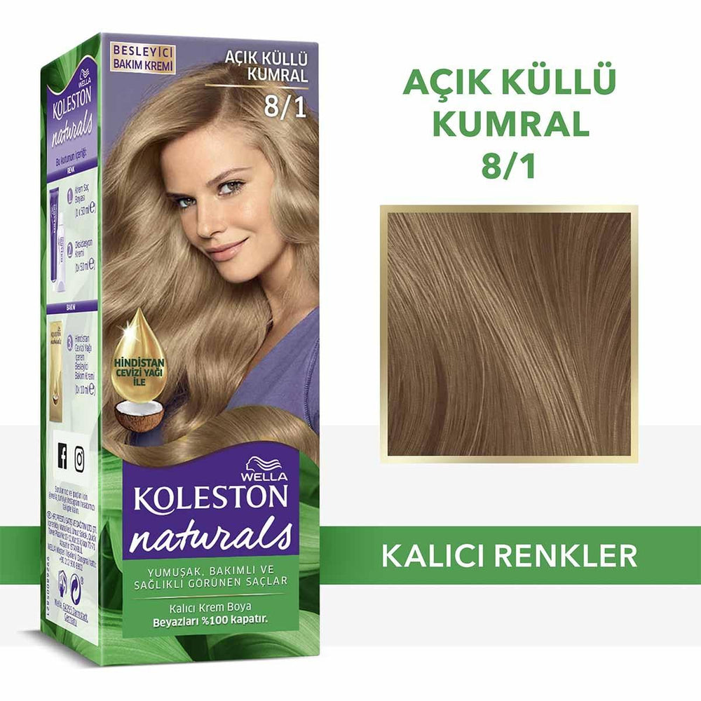 Wella Koleston Naturals Hair Dye - Nourishing Permanent Hair Color with Coconut Oil - view 3