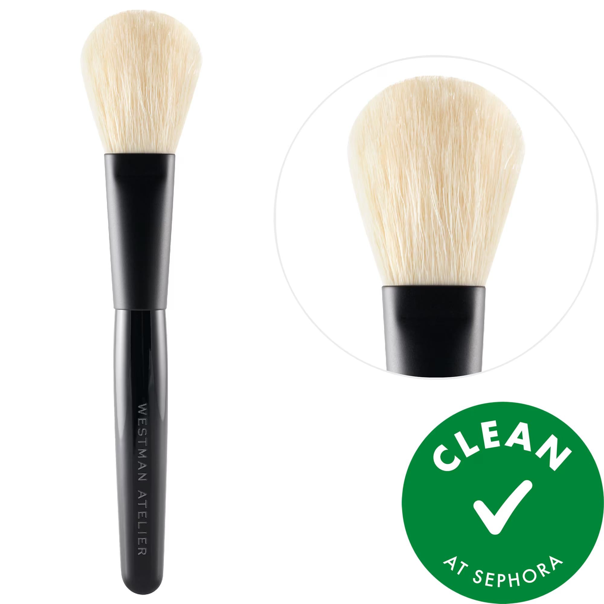 Real Techniques - Expertly Crafted Powder Brush for Flawless Makeup Application - Cruelty-Free & Sustainable Beauty Tool Powder Brush for Flawless Makeup - Cruelty-Free & Sustainable powder brush, makeup brush, cruelty-free beauty tools, sustainable beauty products, high-quality makeup brushes, precision makeup application, makeup, brushes, face brushes, beauty tools, eco-friendly beauty, luxury makeup, cruelty-free makeup, sustainable makeup, birch handle, nylon fibers, handmade in Japan