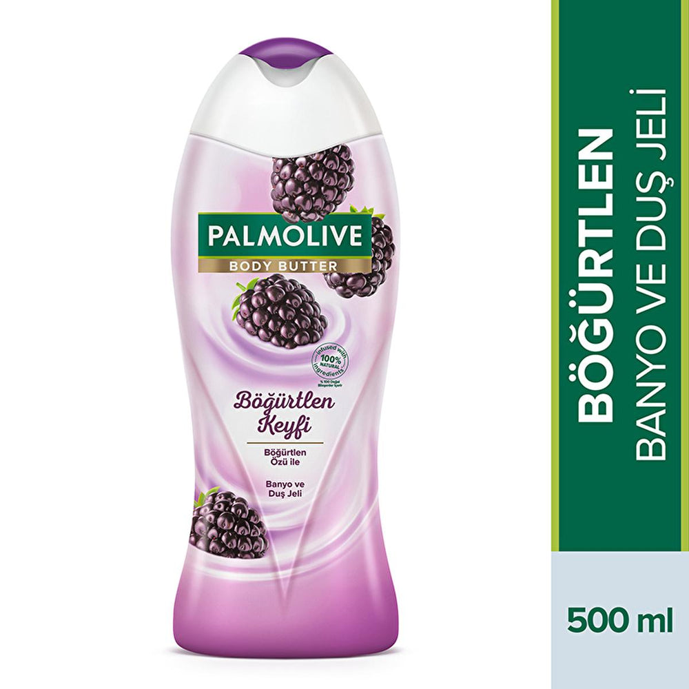 Palmolive Moisturizing Body Wash & Shower Gel with Blackberry Extract - Natural Ingredients, Dermatologically - Shower Gel