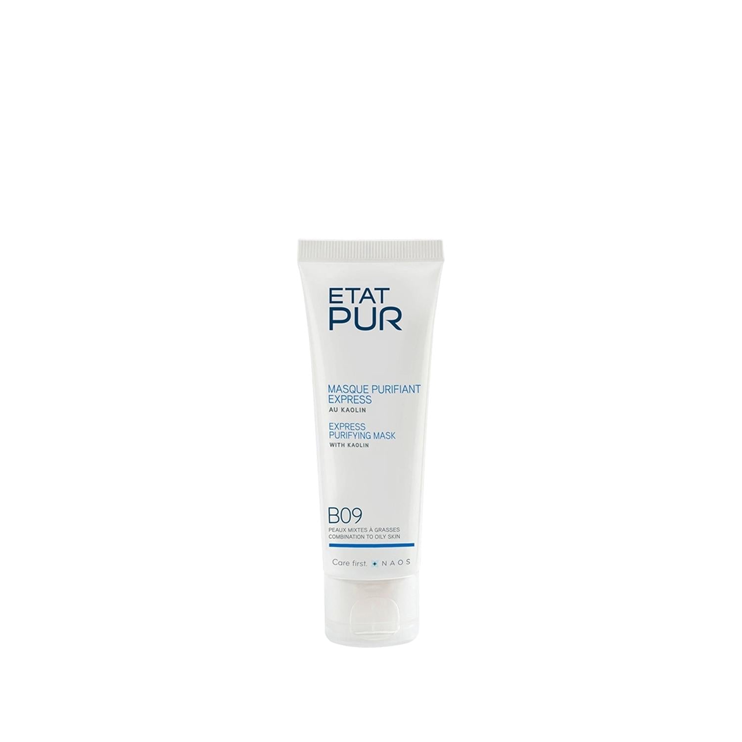 Etat Pur Pure Cleanser Sebum Balancing White Clay Face Mask - Deep Cleansing, 1.69 fl oz Etat Pur Face Mask for Oily Skin - Deep Cleansing & Sebum Balance Face mask, Sebum balancing, White clay mask, Cleansing face mask, Etat Pur Pure Cleanser, Skincare, Oily skin solutions, Deep cleansing, Detoxifying, Travel-friendly skincare, Skincare routine essentials