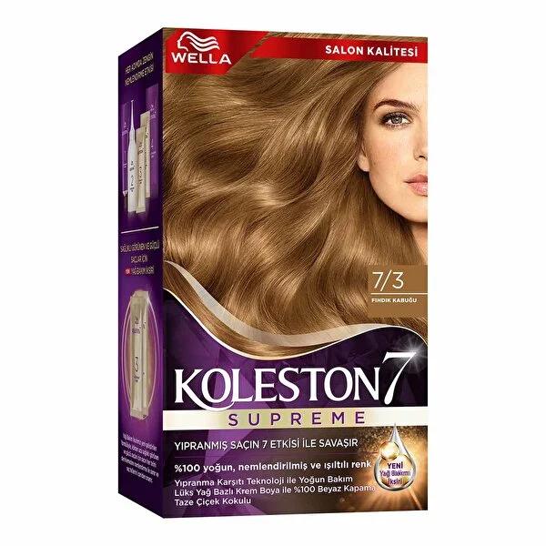 Wella Koleston Supreme Hair Dye 7/3 - Nourishing Permanent Hair Color with Plex Oil Care Technology Wella Koleston Supreme Hair Dye - Nourishing Permanent Hair Color hair dye, Wella Koleston Supreme, permanent hair color, nourishing hair dye, long-lasting hair color, Plex Oil Care Technology, luxurious cream dye, color revitalizer cream, hair care, hair coloring, damaged hair solution, gray hair coverage