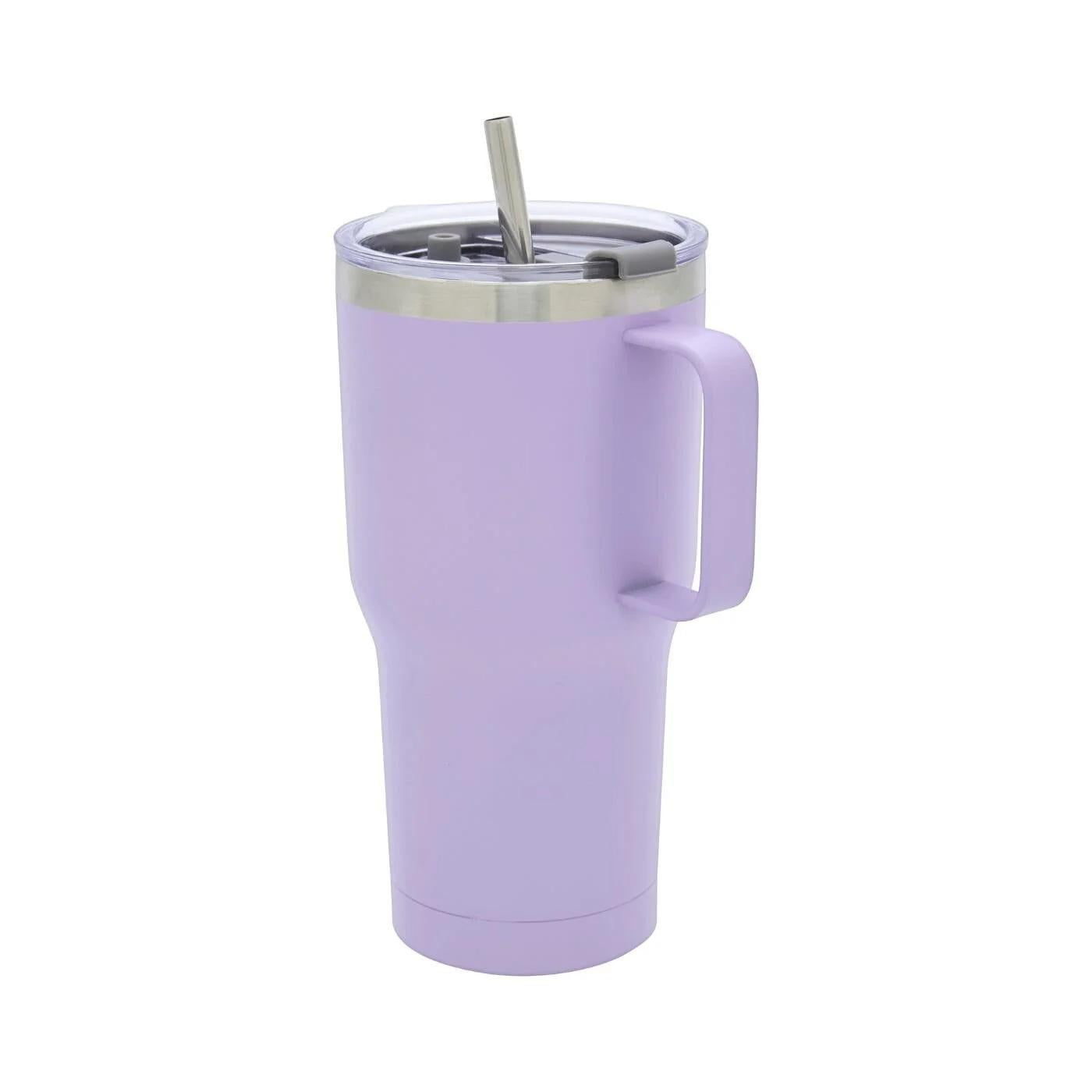 Ideenwelt Lilac Straw Tumbler Mug 900 ml
