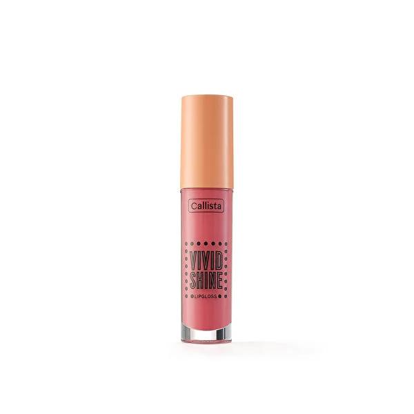 Callista Vivid Shine Lip Gloss - Moisturizing, Long-Lasting, Pink Shade for Dry Lips Callista Vivid Shine Lip Gloss - Long-Lasting Moisture & Pink Color Lip Gloss, Moisturizing Lip Gloss, Long-lasting Lip Gloss, Shea Butter Lip Care, Argan Oil Lip Gloss, Pink Lip Gloss, Nourishing Lip Care, Anti-oxidant Lip Gloss, Cosmetic, Beauty, Lip Care, Dry Lips Solution, Natural Lip Color